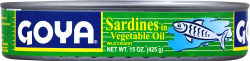 Goya Foods Wild Caught Sardines in Vegetable Oil, 15 0z