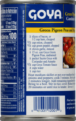 Goya Green Pigeon Peas