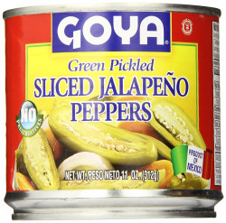 Goya Jalapeno Peppers, Sliced, 11 Ounce