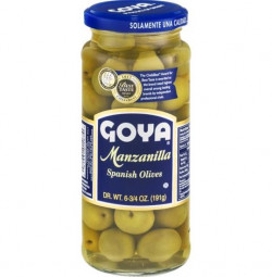 Goya Manzanilla Spanish Olives - 6.75 Oz Glass Jar