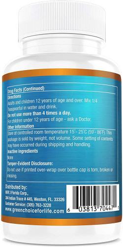 Green Choice Sodium Bicarbonate Powder USP 170 gr (6 Oz)