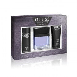 Guess Seductive Homme 3pc Gift Set EDT 3.4 Oz 100 Ml