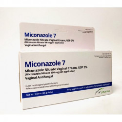 H2 Pharma Miconazole 7 - Miconazole Nitrate Vaginal Cream, USP 2%, 1.59 Oz Tube - Antifungal For Yeast Infection, Relieves Itching