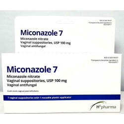 H2 Pharma Miconazole 7 Vaginal Suppositories 100 Mg Vaginal Antifungal