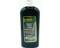 Habanero Liquid Hair Brilliantine For Gray Hair. Negro Para Canas 4 FL Oz
