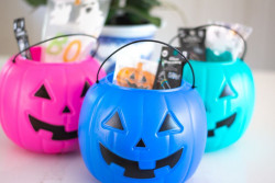 Halloween Pumpkin Jack O Lantern Candy Bucket