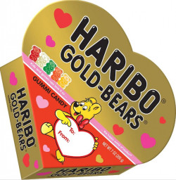 Haribo Gold-Bears Fat-Free Gummi Candy In Valentine Heart Box, 7 Oz.