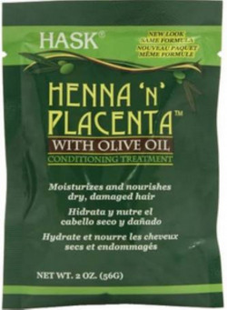 Hask Henna 'n' Placenta Olive Oil Conditioning Treatment,2 Oz