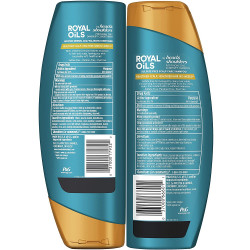 Head & Shoulders Royal Oils Sulfate-Free Anti-Dandruff Scalp Care Shampoo and Moisture Renewal Conditioner for Curly and Coily Hair, with Coconut Oil and Apple Cider Vinegar, 12.8 Fl Oz & 13.5 Fl Oz