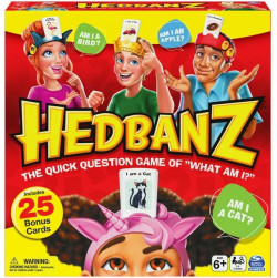 Hedbanz Picture Guessing Game With 25 Bonus Cards, For Kids And Families