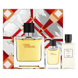 Hermes Terre D'Hermès Pure Perfume 3pc Gift SeT EDP 2.5 Oz 75 Ml