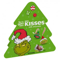 HERSHEY'S, KISSES Grinch Milk Chocolate Candy Christmas Gift Box