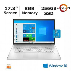 HP 17-CP0056 Laptop, AMD Ryzen 3 3250U Processor, 8GB Memory, 256GB SSD - BONUS 1-Year Of Office365 Personal