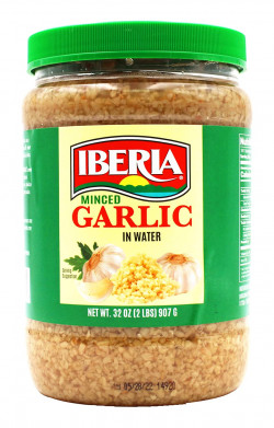 Iberia Minced Garlic In Water, 32 Oz