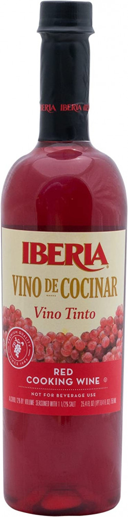 Iberia Red Cooking Wine 25.4 Fl. Oz., Exclusively For Cooking, Full-Strength Wine That Enhance The Flavor Of Almost Any Dish