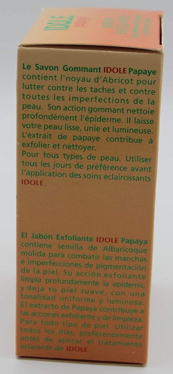 Idole Papaya Exfoliating Lightening Whitening Soap 7 oz / 200g