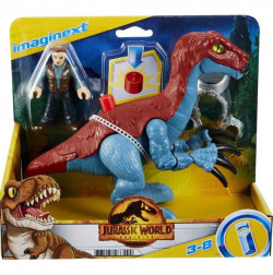 Imaginext Jurassic World Dominion Therizinosaurus Dinosaur & Owen Toys