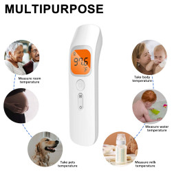 Infrared Forehead Thermometer, Non-Contact Digital Forehead Thermometer with LCD Display,Fever Alarm, Memory Function Brand
