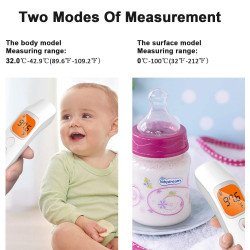 Infrared Forehead Thermometer, Non-Contact Digital Forehead Thermometer with LCD Display,Fever Alarm, Memory Function Brand