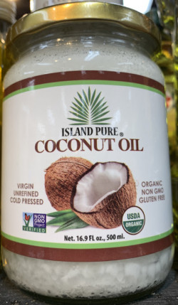Island Pure Coconut Oil | Organic Non GMO| Gluten Free | 16.8 Fl Oz