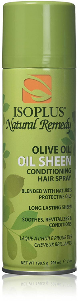 Isoplus Sheen Hairspray Olive Oil, 7 Ounce
