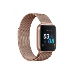 ITouch Air 3 Touchscreen Smartwatch Fitness Tracker, 40mm - Rose Gold Case With Rose Gold Mesh Strap