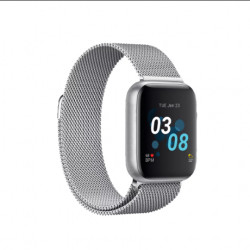 ITouch Air 3 Touchscreen Smartwatch Fitness Tracker, 44mm - Silver Case With Silver Mesh Strap