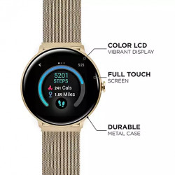 iTouch Sport 3 Touchscreen Smartwatch, 45mm - Gold Case with Gold Mesh Strap