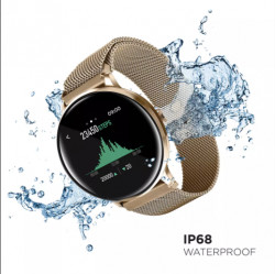 iTouch Sport 3 Touchscreen Smartwatch, 45mm - Gold Case with Gold Mesh Strap