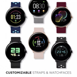 iTouch Sport 3 Touchscreen Smartwatch, 45mm - Gold Case with Gold Mesh Strap