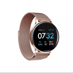 ITouch Sport 3 Touchscreen Smartwatch, 45mm - Rose Gold Case With Rose Gold Mesh Strap