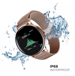 iTouch Sport 3 Touchscreen Smartwatch, 45mm - Rose Gold Case with Rose Gold Mesh Strap