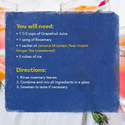 JAMAICA MOUNTAIN PEAK GINGER INSTANT TEA 10 SACHETS