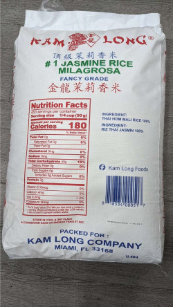 Jasmine Rice 50 lbs bag