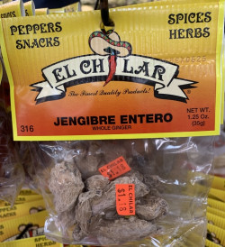 Jengibre Entero | Whole Ginger | El Chilar | Spices & Herbs|1.25 Oz