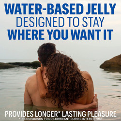 K-Y Jelly Lube, Personal Lubricant, Water-Based Formula, Safe to Use with Latex Condoms, For Men, Women and Couples, 4 FL OZ