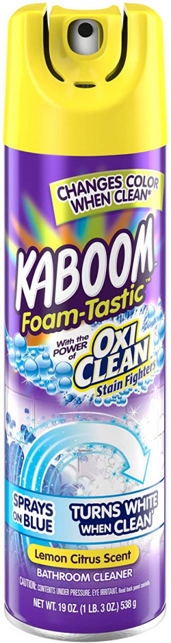 Kaboom Foam-Tastic Bathroom Cleaner With OxiClean, Citrus 19oz.