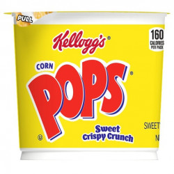 Kellogg's Corn Pops Cold Breakfast Cereal Cup, Original, 1.5 Oz, Cup