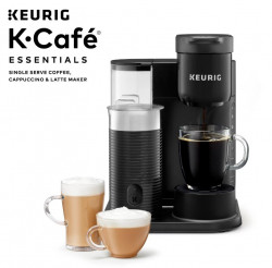 Keurig K-Cafe Essentials Single Serve K-Cup Pod Coffee, Latte And Cappuccino Maker, Black