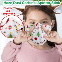 Kids Face Mask, Christmas Kids Mask, Funny Disposable Face Masks 50 Pack-Kids