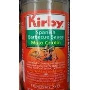 Kirby Mojo Criollo Spanish Barbecue Sauce