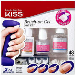 Kiss Nails Brush On Gel - Kit, 1 Count