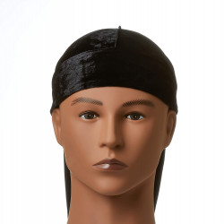 KISS Rojo Premium Bow Wow X Power Wave - Terciopelo aplastado Durag (negro)