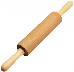 Koulang Classic Wood Rolling Pin - 18 Inch Wood Rolling Pin With Handles Solid Wooden Roller Pin Baking Professional Dough Roller For Home Bakery Pizza Pastry Roti Pasta Bread Cookie Cook