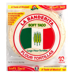 La Banderita® Soft Taco | 8" Flour Tortillas | 16 Oz
