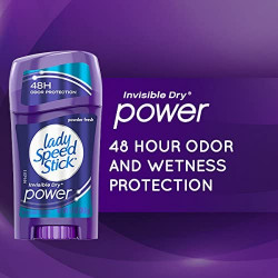 Lady Speed Stick Invisible Dry Power Antiperspirant Deodorant, Powder Fresh, 2.3 Oz