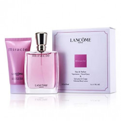 Lancome Miracle 2 Pc Gift Set EDP 1.7 Oz + Body Lotion 1.7 Oz Women