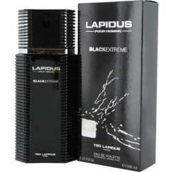 Lapidus Pour Homme Black Extreme Eau De Toilette Spray For Men, 3.3 Oz 100 Ml.