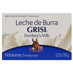Leche de Burra Grisi Hand Soap | Anti-Aging Bar Soap for Dry, or Rough Skin, Bath Soap with Milk Proteins.