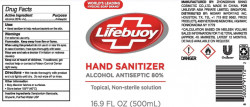 Lifebuoy HAND SANITIZER Alcohol 80% spray 500 ml